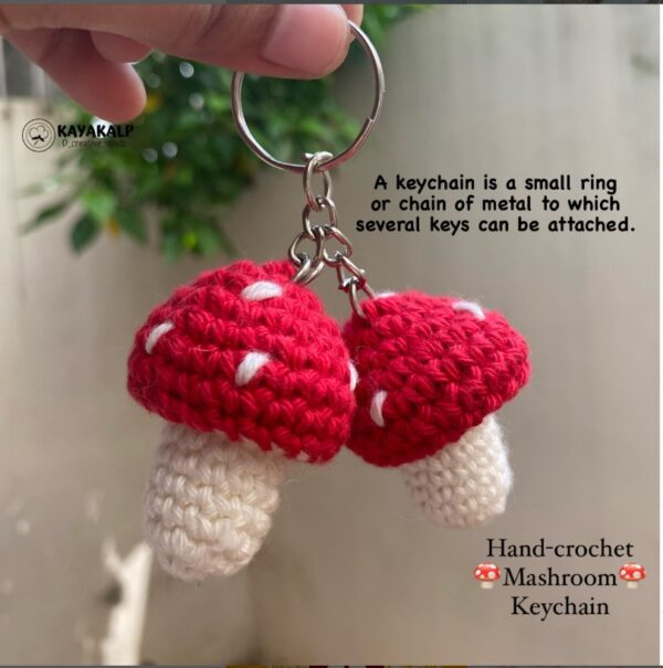 Mushroom Keychain