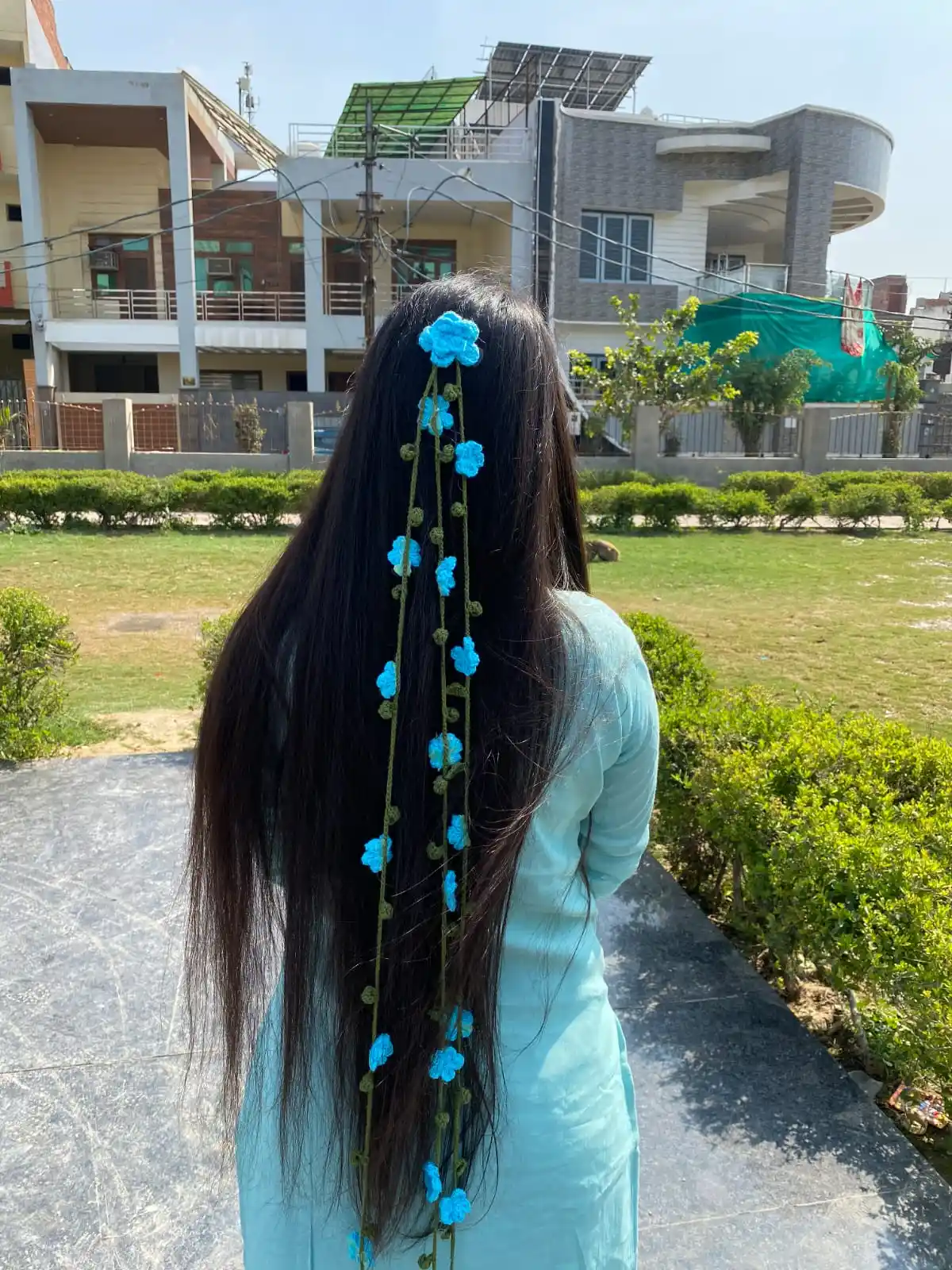 Crochet dori flower paranda