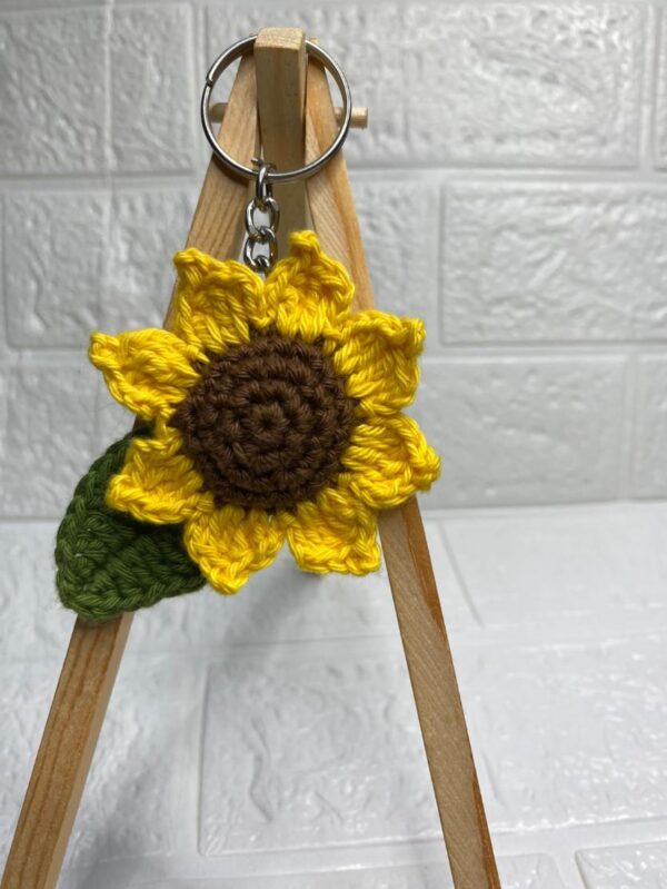 Sunflower keychain
