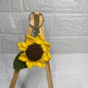 Sunflower keychain