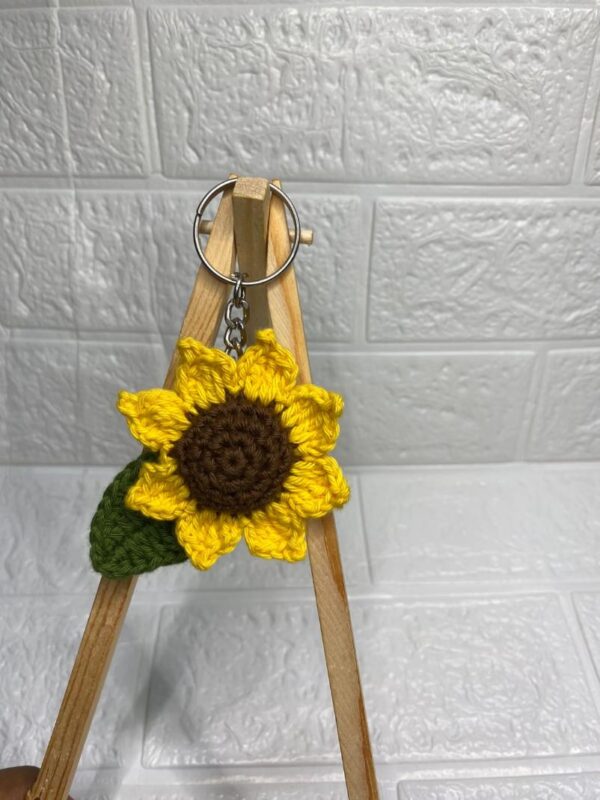 Sunflower keychain